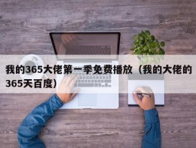 我的365大佬第一季免费播放（我的大佬的365天百度）