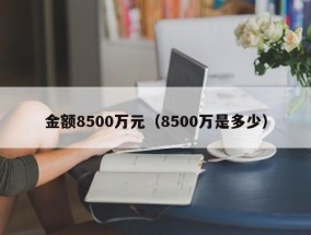 金额8500万元（8500万是多少）